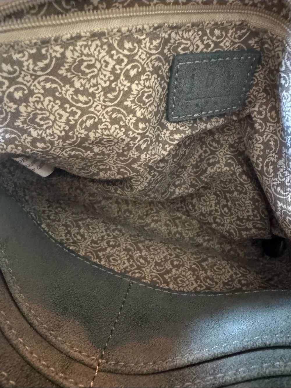 Boho Crossbody Shoulder Bag in Gray